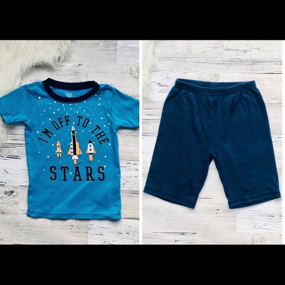 4pc Carter “Rocket Theme” 4T Pajama Bundle - Picture 6 of 8